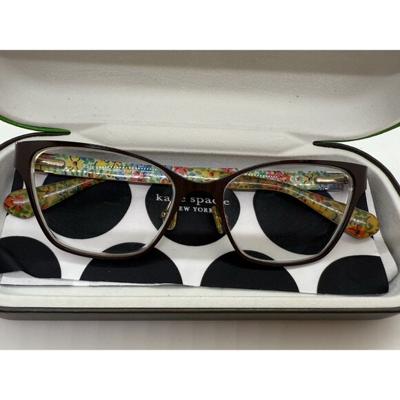 KATE SPADE IVIE 09Q 52-16-140 Eyeglasses Metal/Plastic Temple, CASE POUCH CLOTH - Picture 14 of 16
